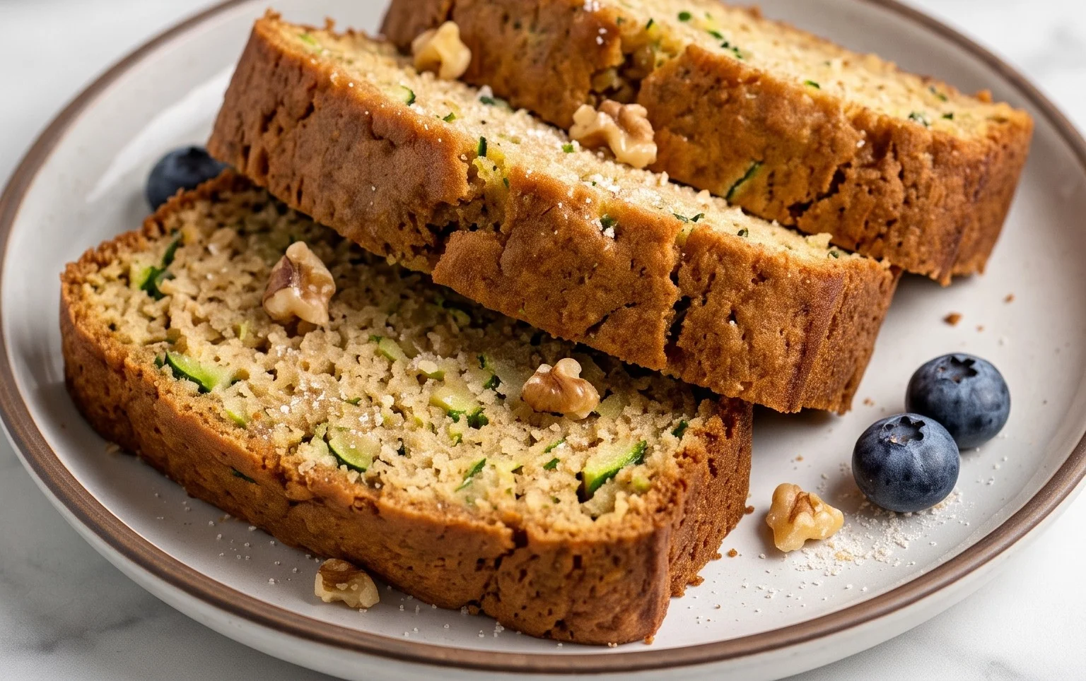 Low Sugar Zucchini Bread