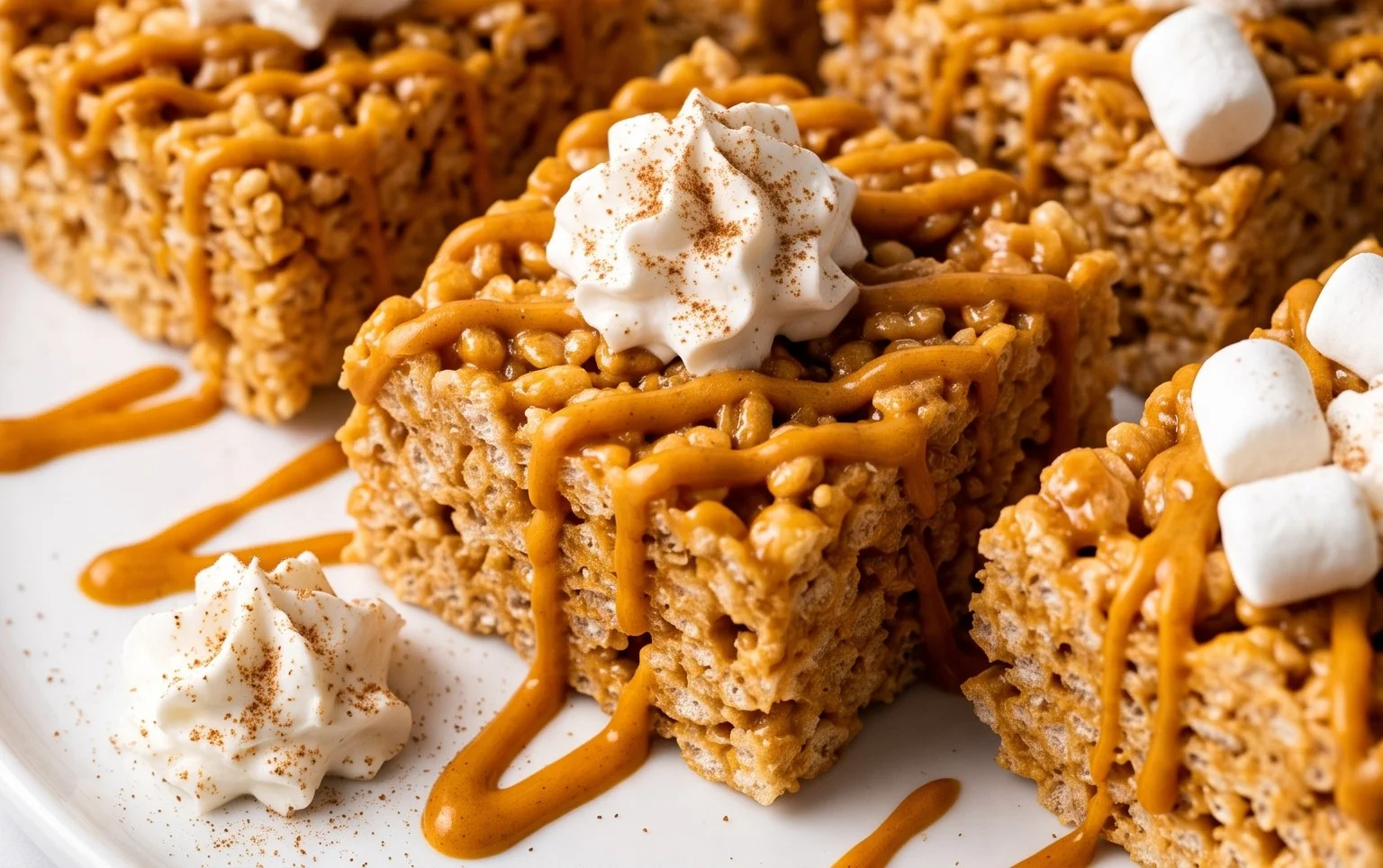 Pumpkin Pie Rice Krispie Treats